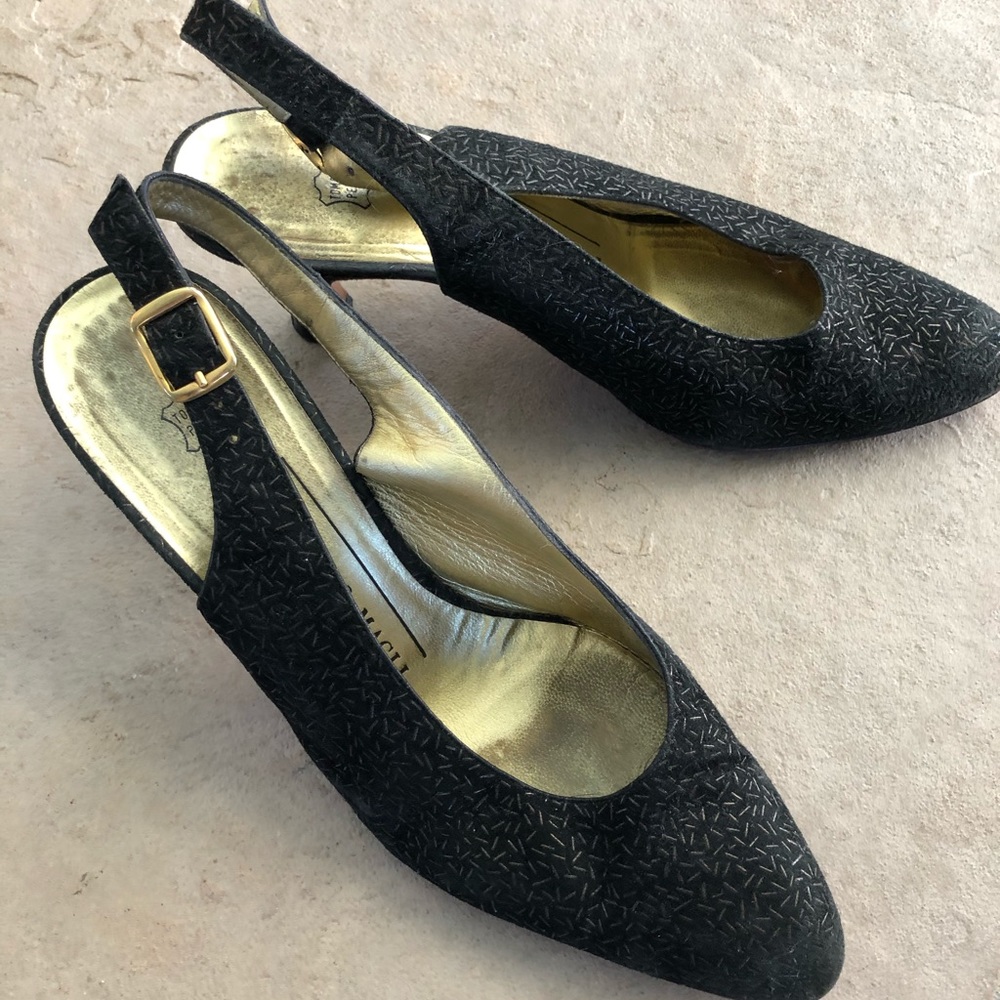Bruno Magli Designer Black Slingback